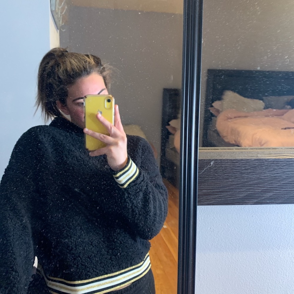 Fuzzy Black Pullover - image 2